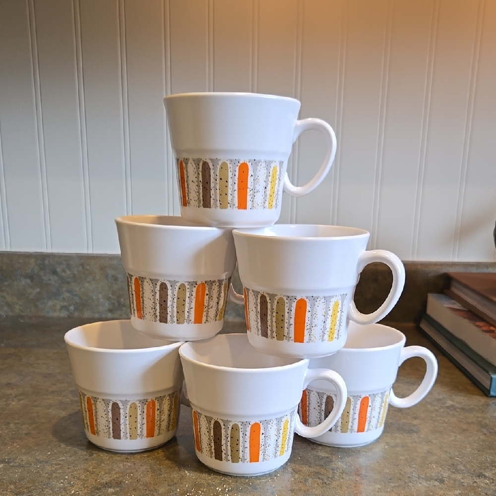 Vintage Noritake Mardi Gras Cups Set Of 6